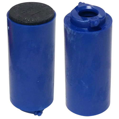 Turbo Blue Switch Grip Inner Sleeve with Black 1 1/4 inch Urethane Solid