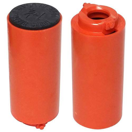 Turbo Orange Switch Grip Inner Sleeve with Black 1 1/4 inch Urethane Solid