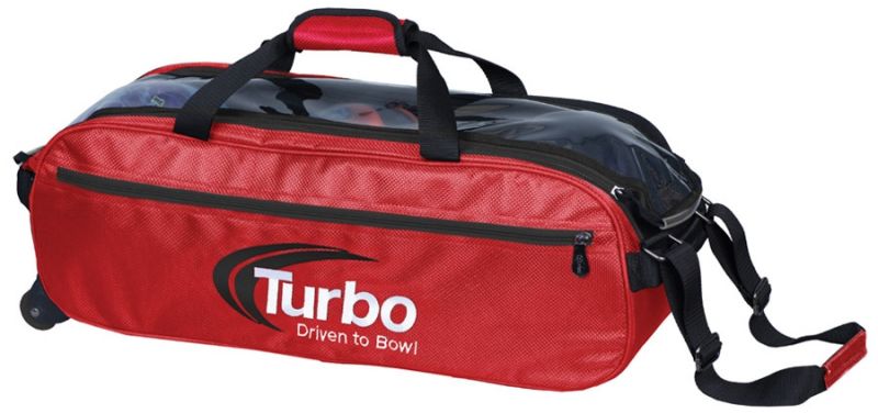 Turbo Pursuit Slim Triple Tote – Red/Black