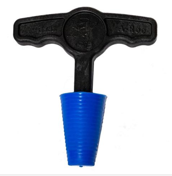 Turbo Switch-A-Roo locking tool with black handle and blue tip
