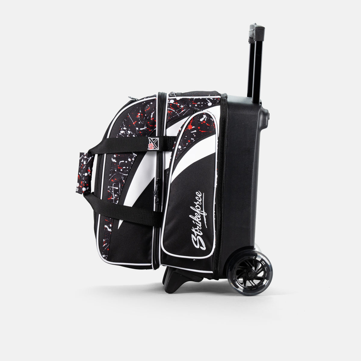 KR Strikeforce Cruiser Double Roller Black/Red/White Splash Side
