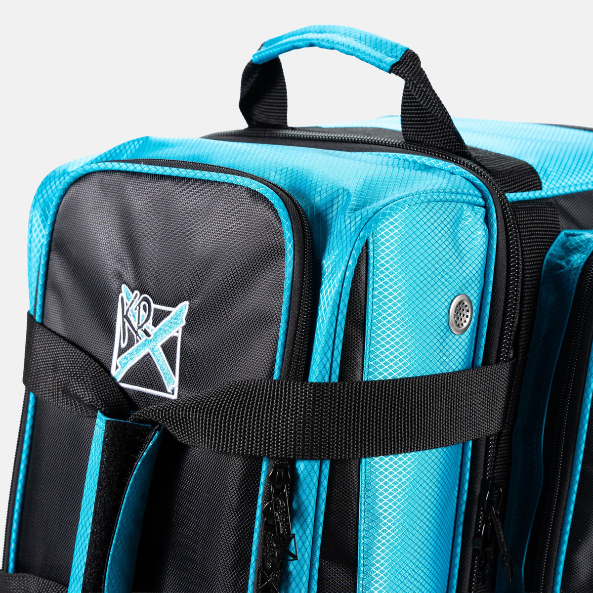 KR Strikeforce Konvoy Double Roller Black/Caribbean – Detail view