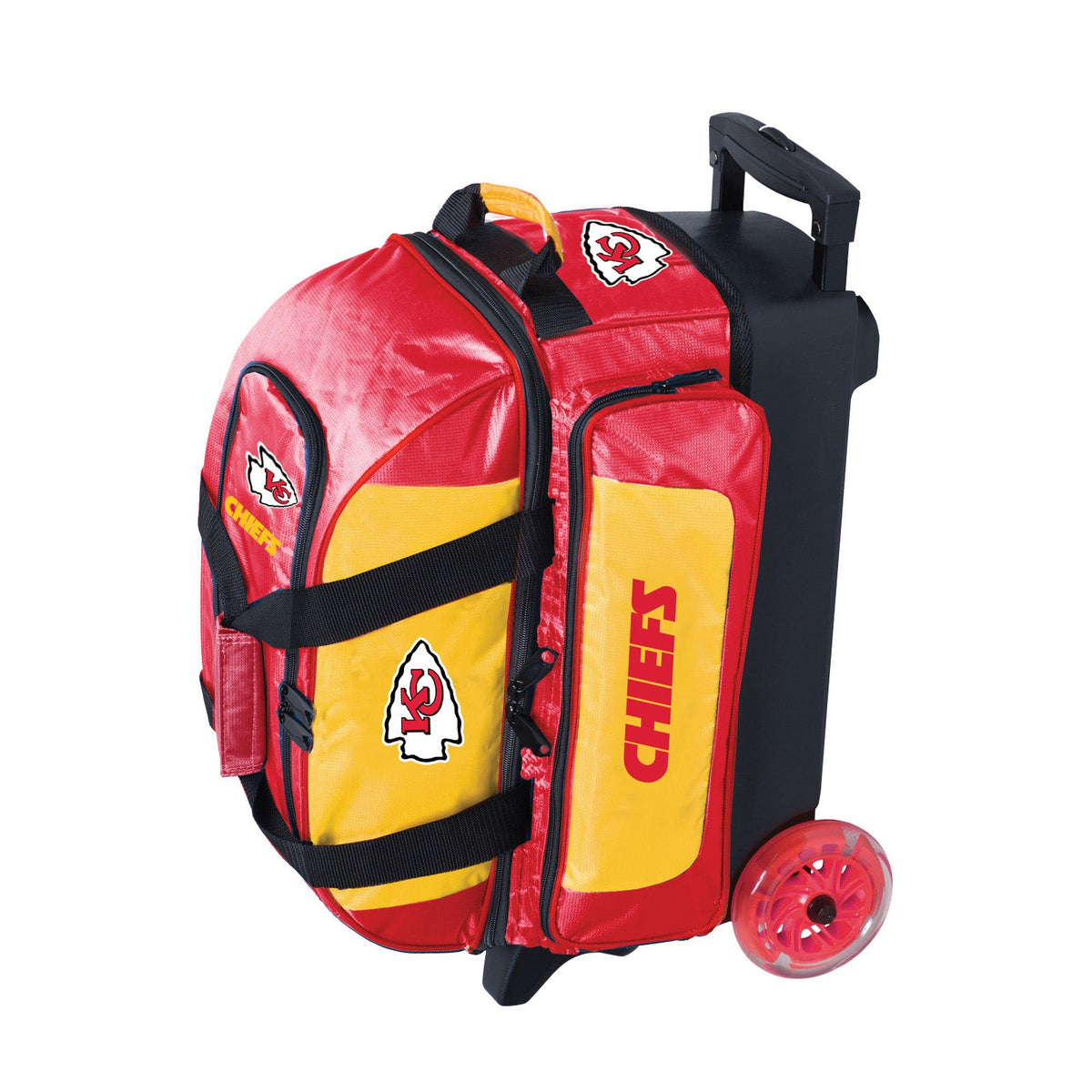 KR Strikeforce Kansas City Chiefs NFL Double Roller Bowling Bag