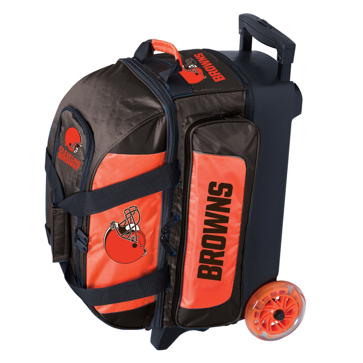 KR Strikeforce Cleveland Browns NFL Double Roller Bowling Bag