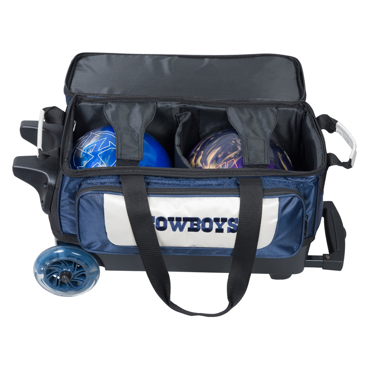KR Strikeforce Dallas Cowboys NFL Double Roller Bowling Bag