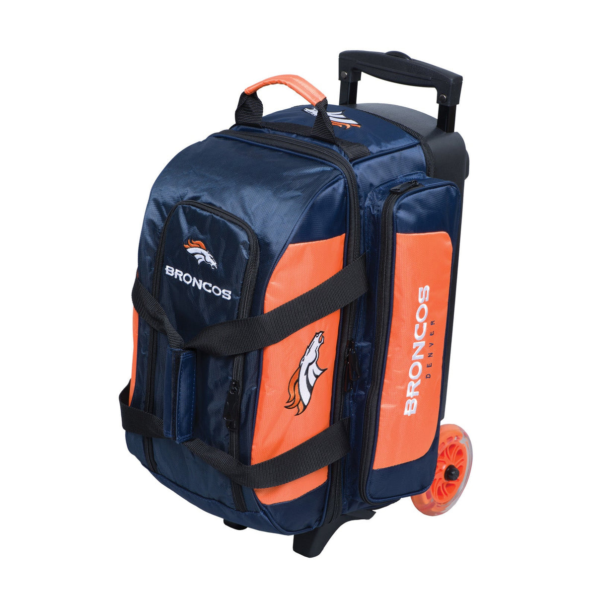 KR Strikeforce Denver Broncos NFL Double Roller Bowling Bag