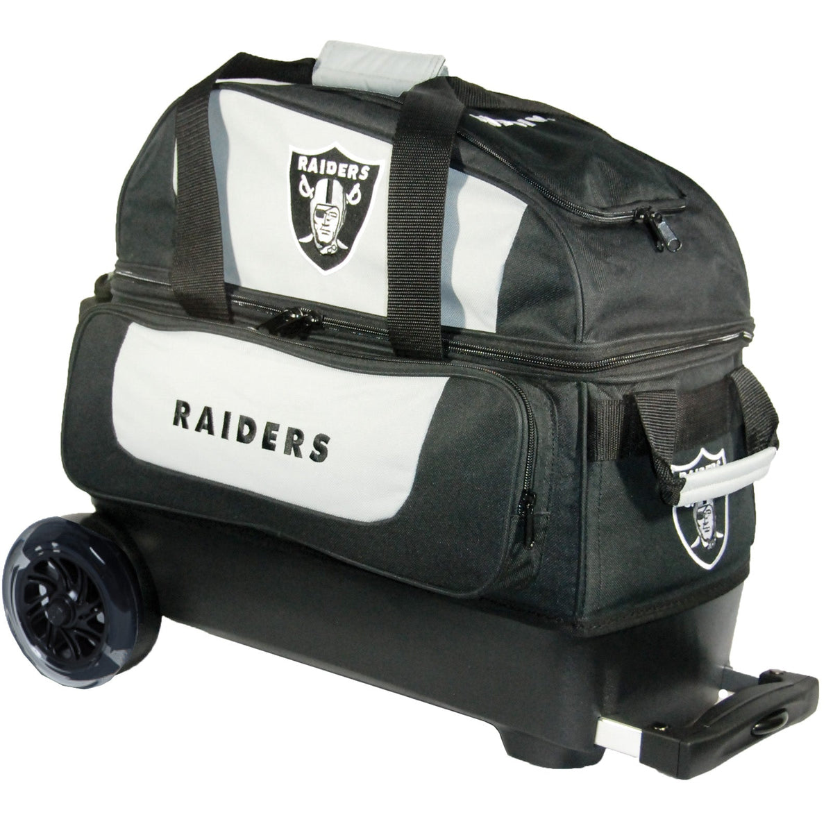 KR Strikeforce Raiders NFL Double Roller Bowling Bag