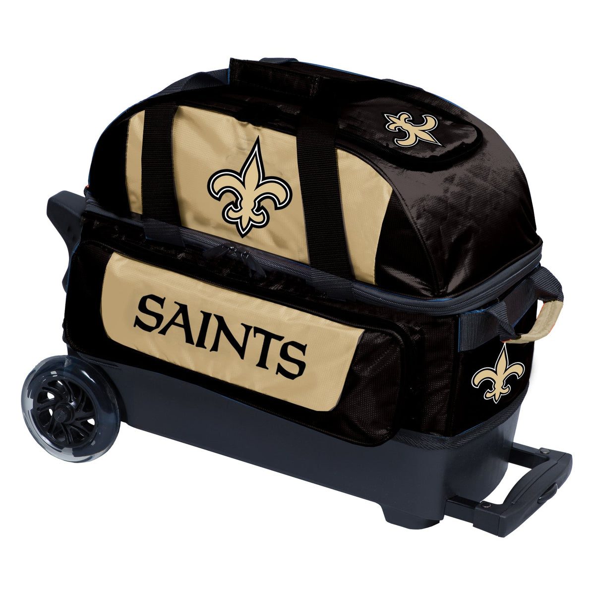 KR Strikeforce New Orleans Saints NFL Double Roller Bowling Bag