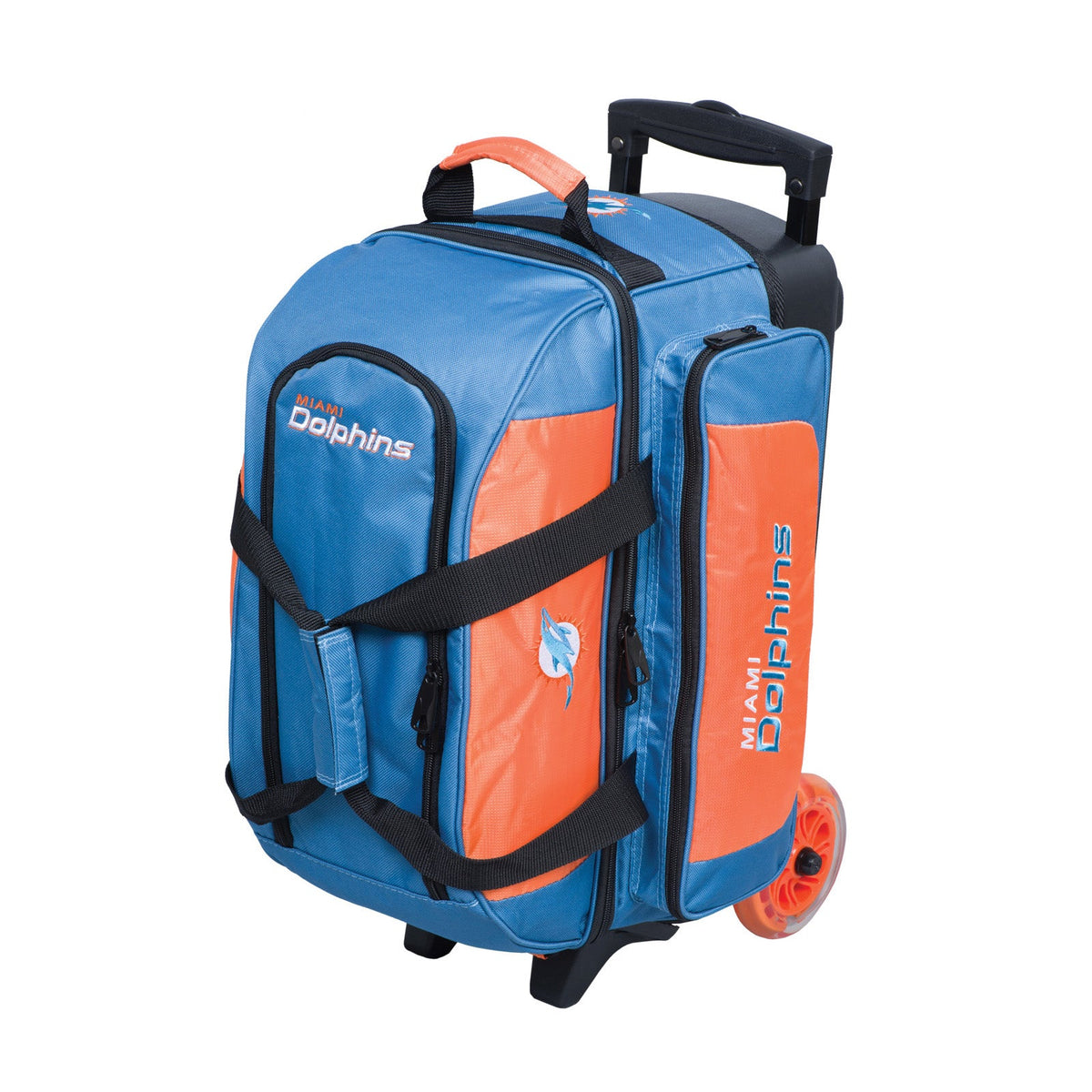 KR Strikeforce Miami Dolphins NFL Double Roller Bowling Bag