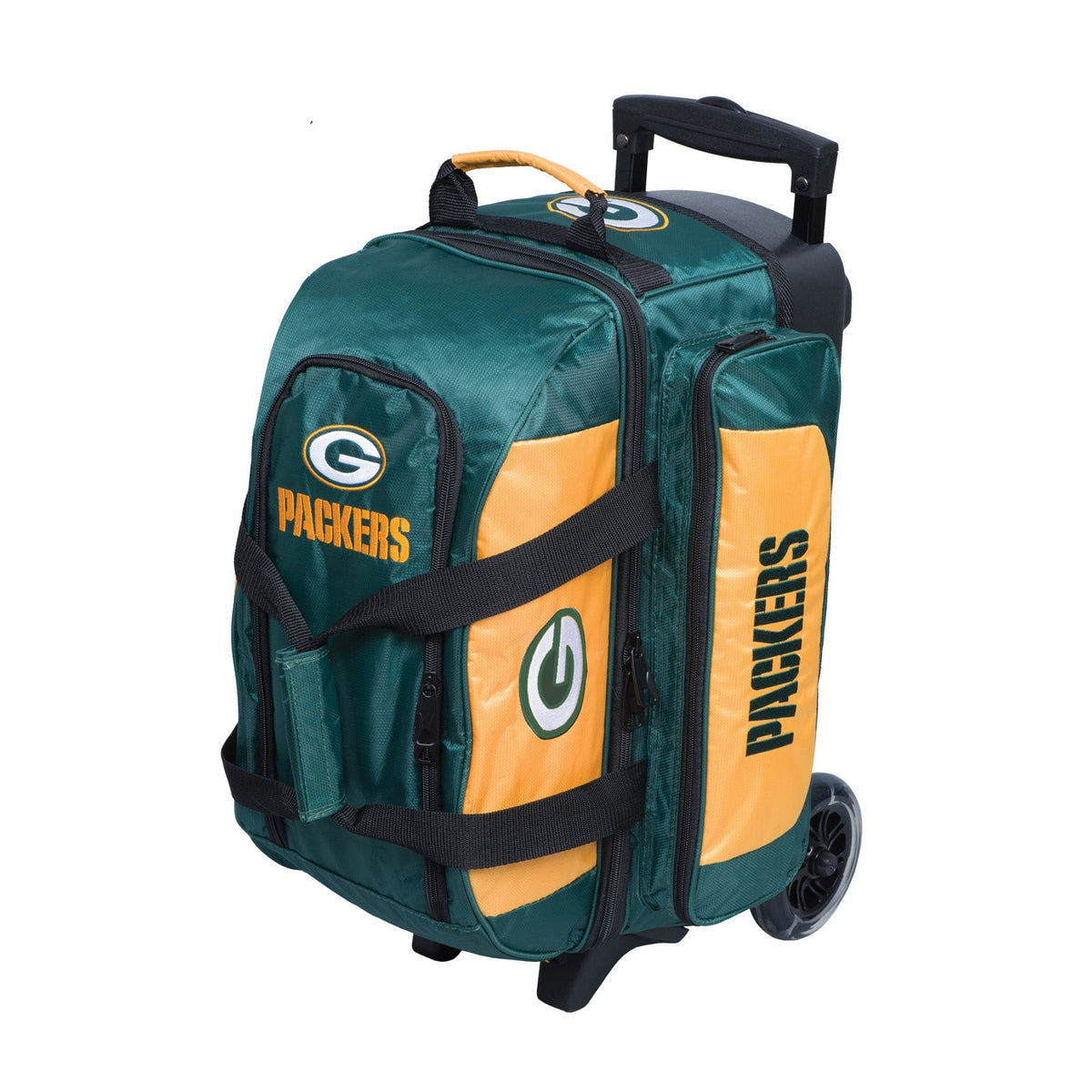 KR Strikeforce Green Bay Packers NFL Double Roller Bowling Bag