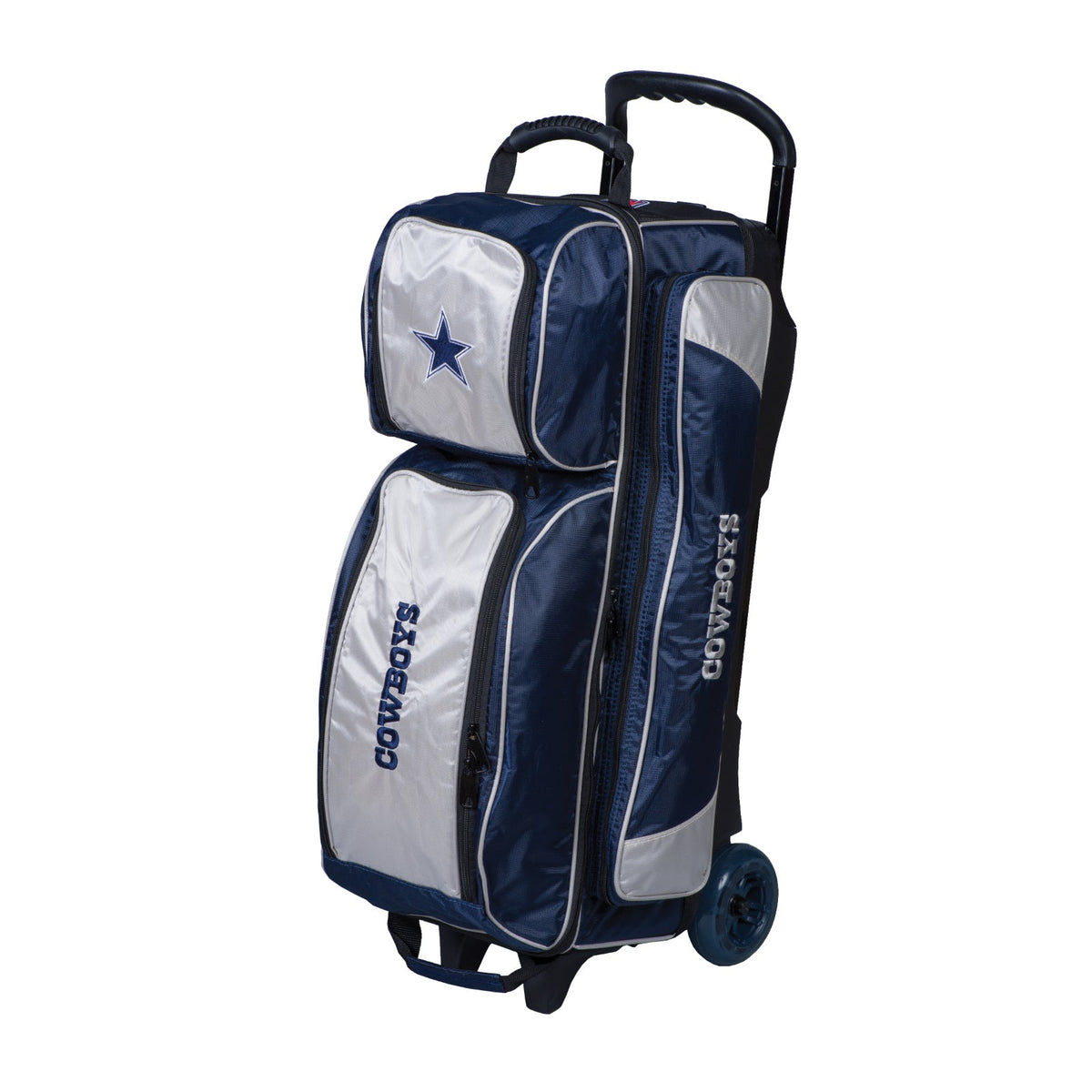 KR Strikeforce Dallas Cowboys NFL Triple Roller Bowling Bag