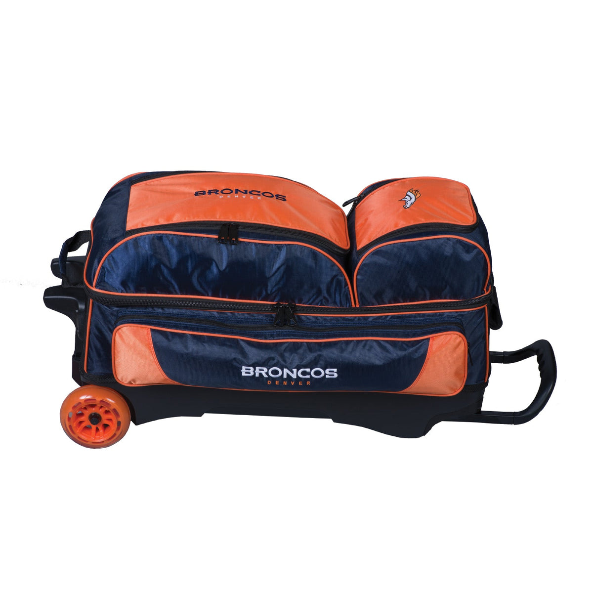 KR Strikeforce Denver Broncos NFL Triple Roller Bowling Bag