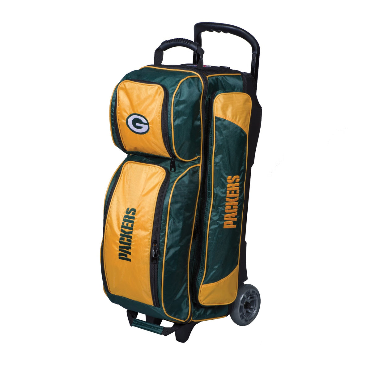 KR Strikeforce Green Bay Packers NFL Triple Roller Bowling Bag