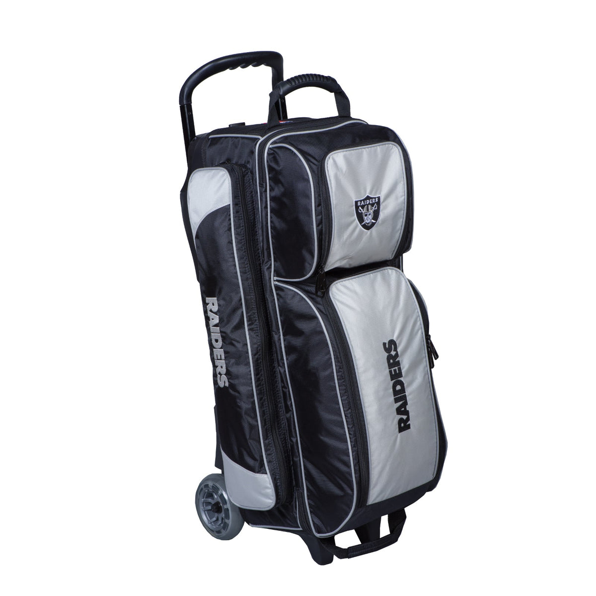 KR Strikeforce Raiders NFL Triple Roller Bowling Bag