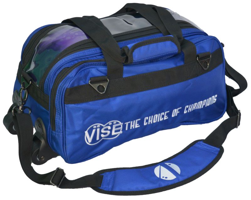 Vise 2 Ball Clear Top Tote Roller – Blue
