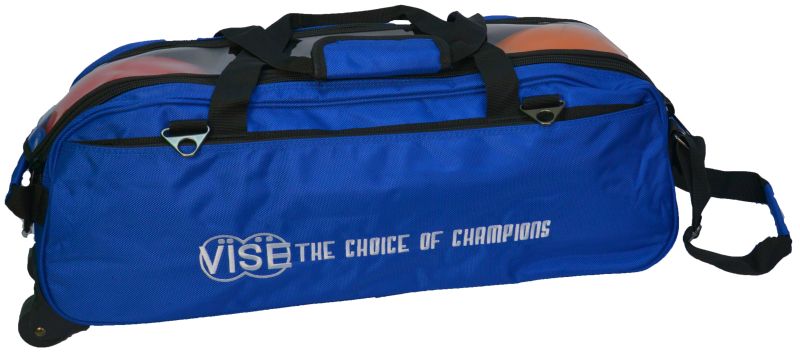 Vise 3 Ball Clear Top Tote Roller – Blue