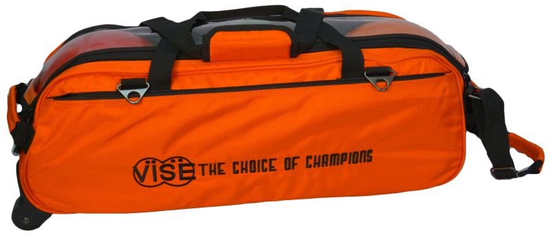 Vise 3 Ball Clear Top Tote Roller – Orange