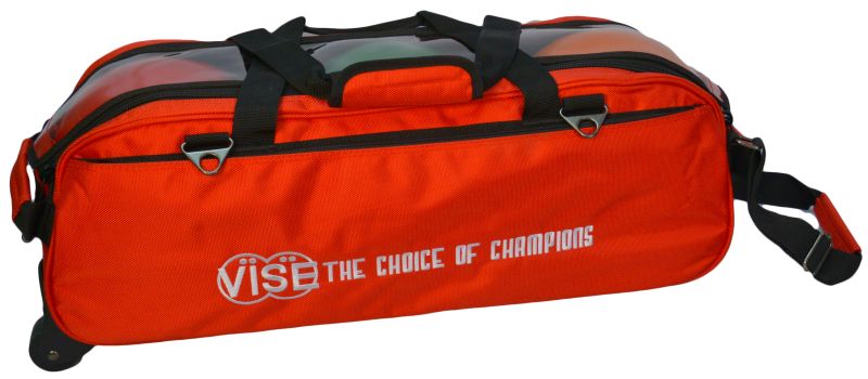 Vise 3 Ball Clear Top Tote Roller – Red