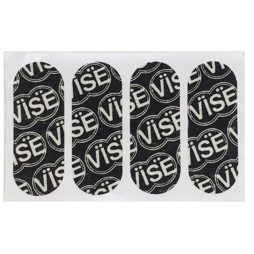 Vise pre-cut logo tape 1" – Black