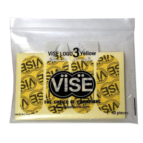 Vise 1" Yellow Logo Tape – 40 Pack
