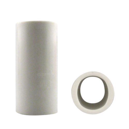 Vise Pro V2 white oval thumb insert, side and end views