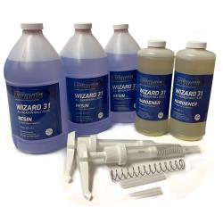 Wizard 31 Epoxy Ball Plug 2 Gal. Kit All Season Blend