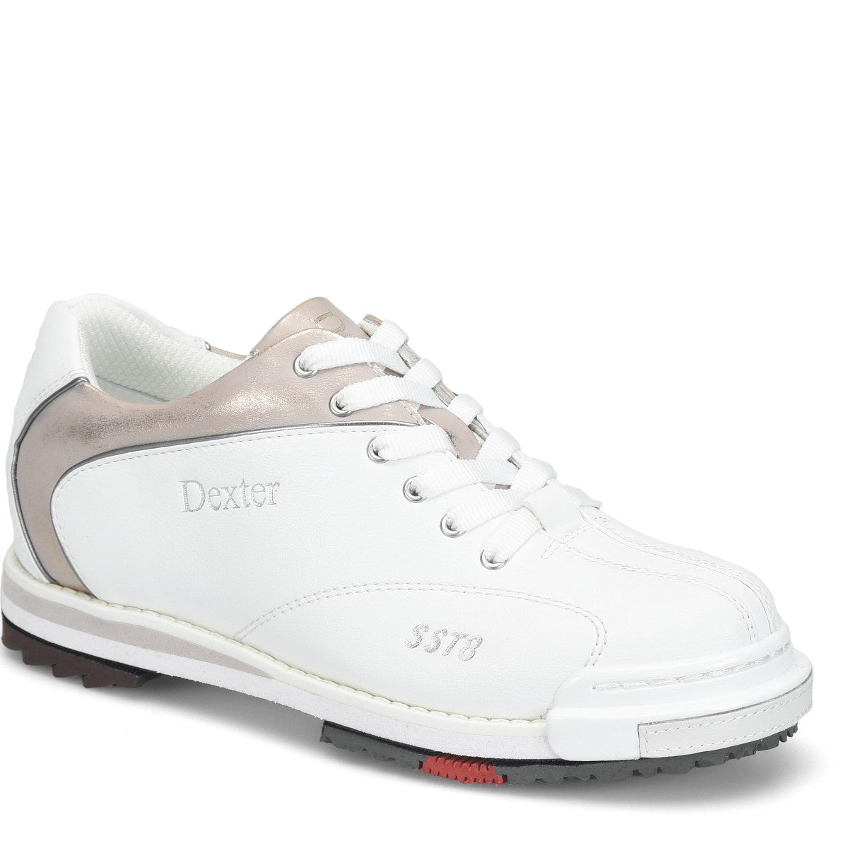 Women’s Dexter SST 8 Pro White/Champagne angled view