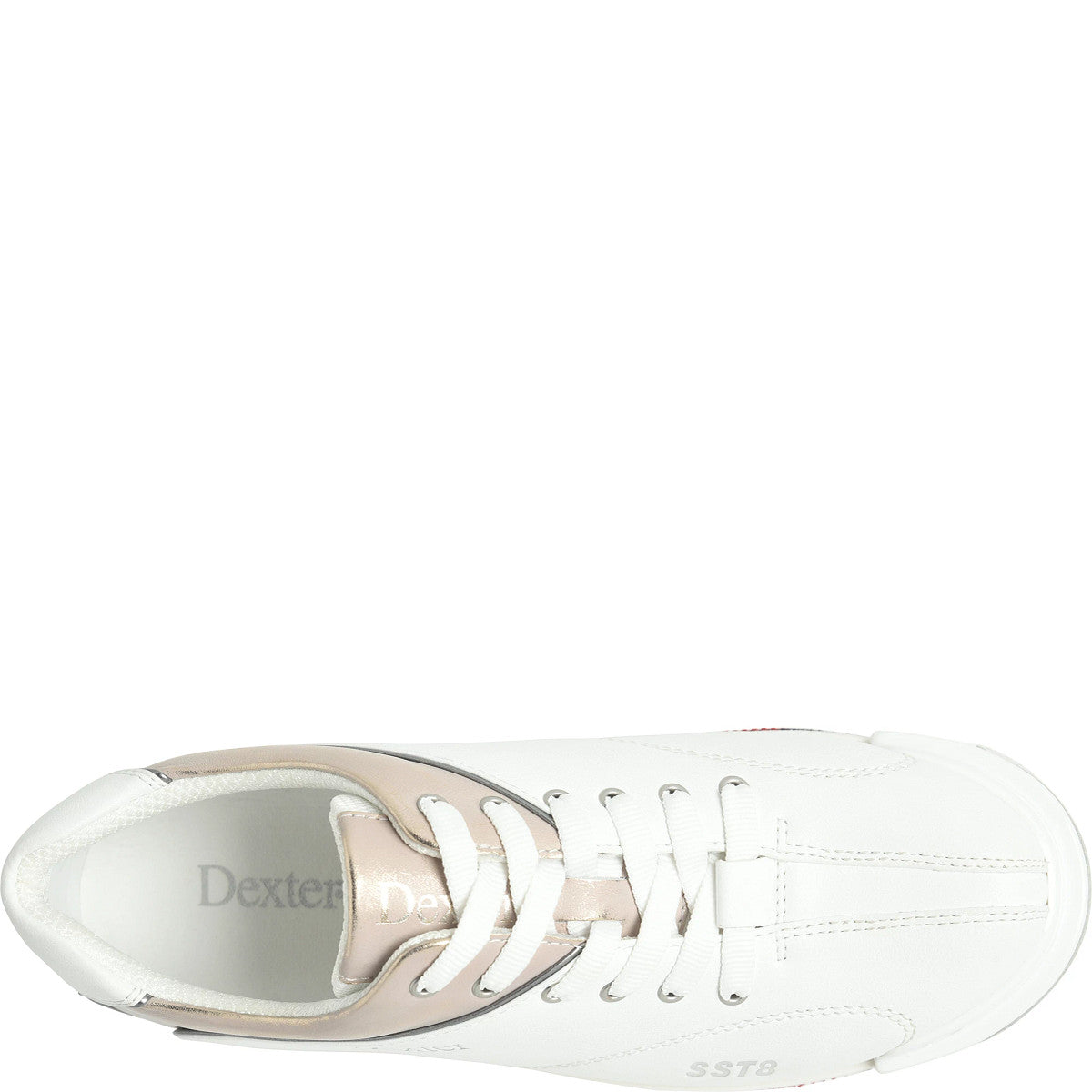 Women’s Dexter SST 8 Pro White/Champagne top view